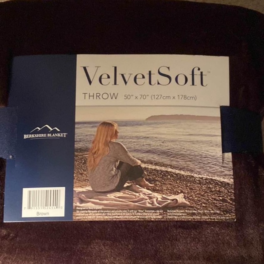 Brown Velvet throw blanket